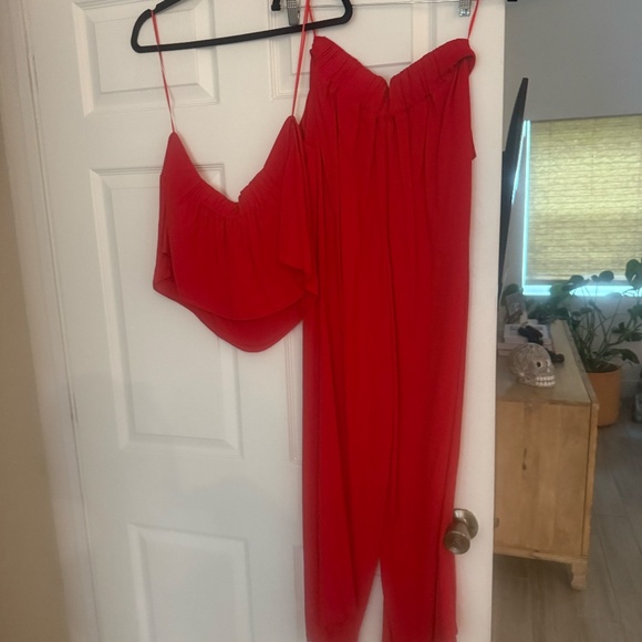 Free People Gia Crop Top with Wide Leg Pant Set - Picture 4 of 10